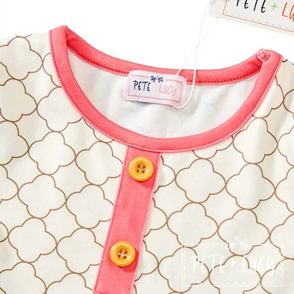 NEW PETE + LUCY girls smiley face dress in white/multi - Picture 2 of 3